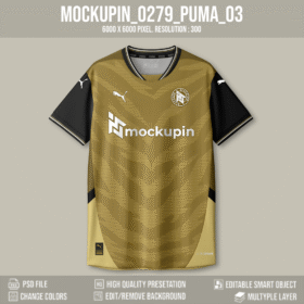 0279 PUMA Jersey Mockup 2026 Round Slope Collar