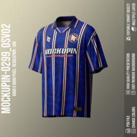 0299 Oversized Vintage Jersey Mockup, OSV02