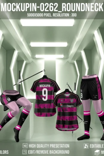 0262 Ladies Roundneck Raglan Jersey Mockup