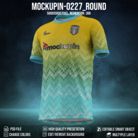 0227 Soccer Jersey Mockup Roundneck
