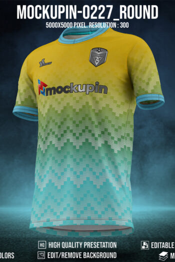 0227 Soccer Jersey Mockup Roundneck