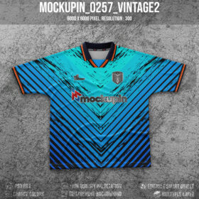 0257 Vintage Cutting Jersey Mockup 2