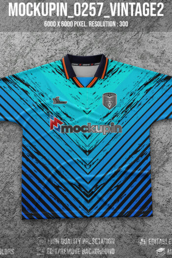 0257 Vintage Cutting Jersey Mockup 2