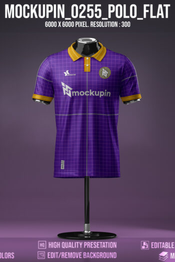 0255 Special Polo Flat Version Jersey Mockup