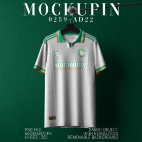 0289 Adidas AS Roma 3rd Jersey Mockup FLAT