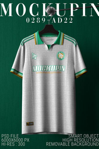 0289 Adidas AS Roma 3rd Jersey Mockup FLAT