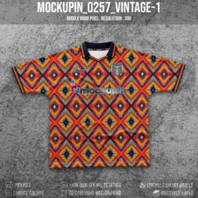 0257 Vintage Cutting Jersey Mockup 1
