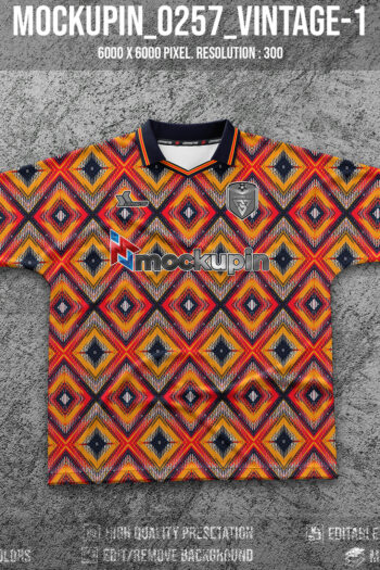 0257 Vintage Cutting Jersey Mockup 1