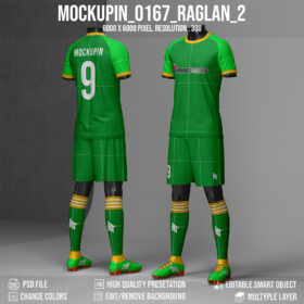 0167 Full Body Shortsleeve Raglan Jersey Mockup