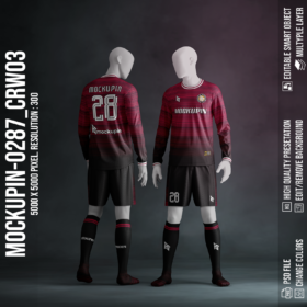 0287 FULL SET Longsleeve Roundneck JERSEY MOCKUP - CRW03