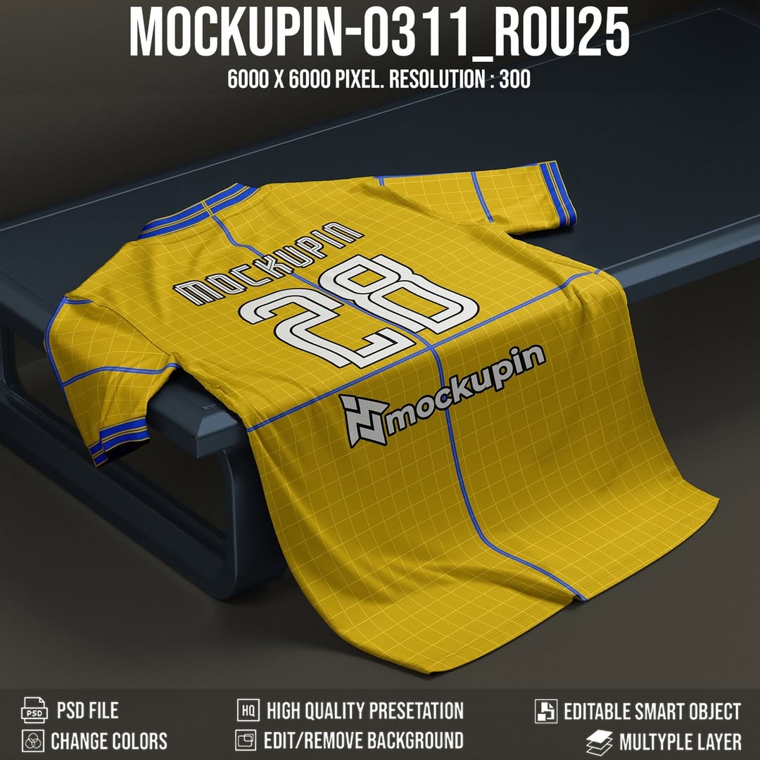 READYRoundNeck Jersey MockupEditable in only one smart objectPSD File6000 6000Resolution 300#jer (6)