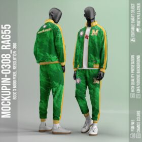 Tracktop Jacket & Training Collar, Raglan Sleeve Mockup -RAG55 (mockupin_0308)