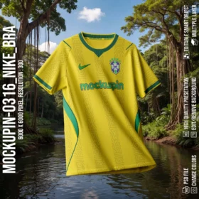 NIKE Brazil Worldcup 2026 Jersey Mockup (Mockupin_0316)