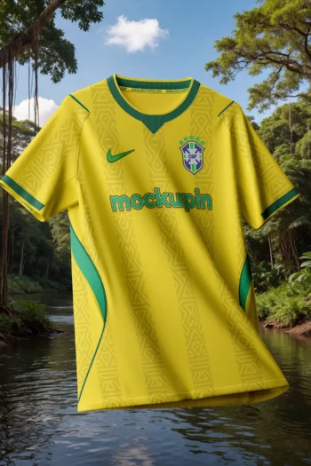 NIKE Brazil Worldcup 2026 Jersey Mockup (Mockupin_0316)