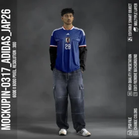ADIDAS Japan 2026 World Cup Home Jersey Mockup (Mockupin_0317)