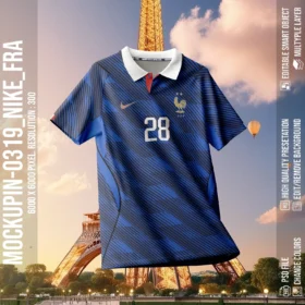 NIKE France Worldcup 2026 Jersey Mockup (Mockupin_0319