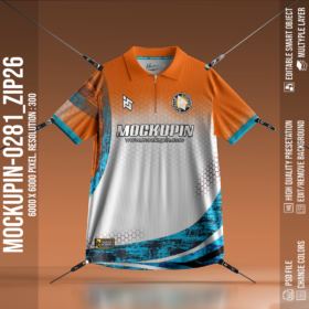 Zipper Collar Jersey Mockup (Mockupin 0281)