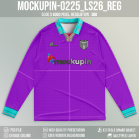 Longsleeve Vintage WISHBONE Collar Jersey Mockup (Mockupin_0225)