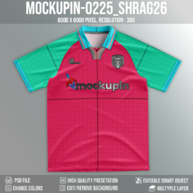 Raglan Vintage WISHBONE Collar Jersey Mockup (Mockupin_0225)