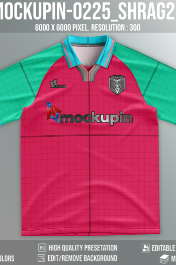 Raglan Vintage WISHBONE Collar Jersey Mockup (Mockupin_0225)