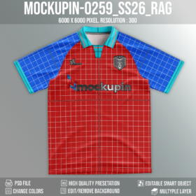 Raglan Vintage Placked Collar Jersey Mockup (Mockupin_0259)