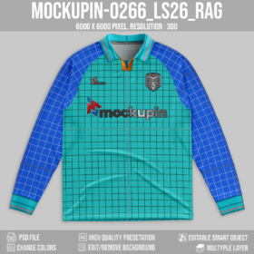 Longsleeve Raglan Vintage Collar Jersey Mockup (Mockupin_0266)