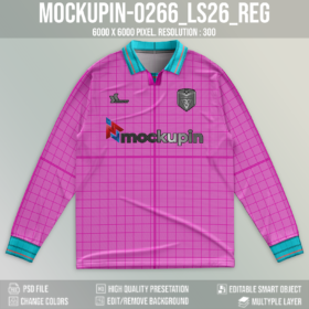 Longsleeve Vintage Collar Jersey Mockup (Mockupin_0266)