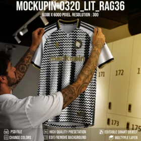 ADIDAS 26 Half round Collar Jersey Mockup -LITRAG36 (Mockupin_0320)