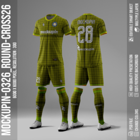 Round Cross Jersey Mockup Oneclick in Single Smart Object CROSS26 (Mockupin 0326)