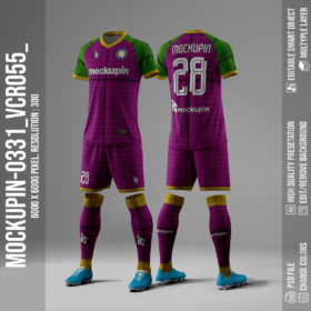 Raglan Vneck Cross Jersey Mockup Oneclick in Single Smart Object VCR055 (Mockupin 0331)