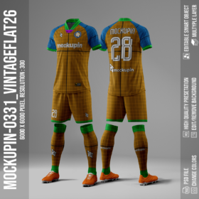 Raglan Vintage Vneck Flat Jersey Mockup Oneclick in Single Smart Object VINTAGEFLAT26 (Mockupin 0331)