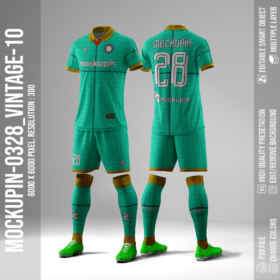 Vintage Collar Jersey Mockup Oneclick in Single Smart Object VINTAGE10 (Mockupin 0328)