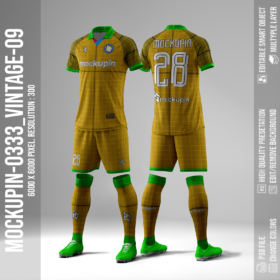 Raglan Vintage Collar Jersey Mockup Oneclick in Single Smart Object VINTAGE09 (Mockupin 0333)
