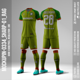 Raglan Sharp Button Collar Jersey Mockup Oneclick in Single Smart Object SHARP-01 (Mockupin 0334)