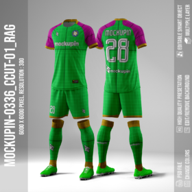 Raglan Round Cut Collar Jersey Mockup Oneclick in Single Smart Object CCUT-01 (Mockupin 0336)