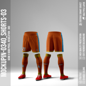 Additional Shorts For 0325-0340 Jersey Mockup Oneclick in Single Smart Object (Mockupini SHORT-03)