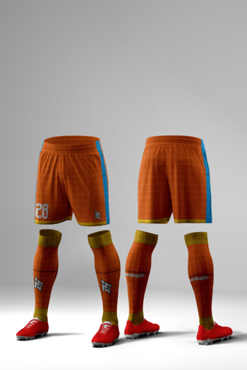 Additional Shorts For 0325-0340 Jersey Mockup Oneclick in Single Smart Object (Mockupini SHORT-03)