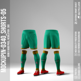 Additional Shorts For 0325-0340 Jersey Mockup Oneclick in Single Smart Object (Mockupini SHORT-05)