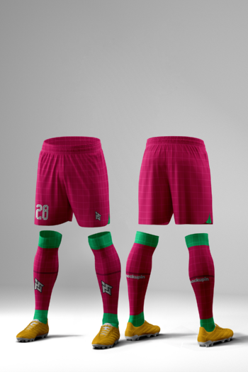 Additional Shorts For 0325-0340 Jersey Mockup Oneclick in Single Smart Object (Mockupini SHORT-06)