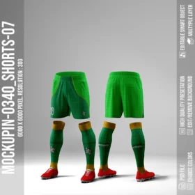 Additional Shorts For 0325-0340 Jersey Mockup Oneclick in Single Smart Object (Mockupini SHORT-07)