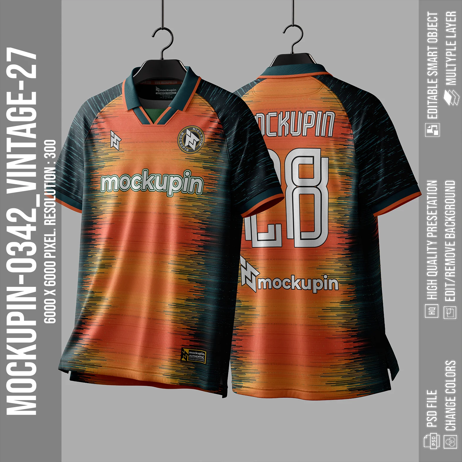 Raglan Vintage Collar Jersey Mockup Oneclick in Single Smart Object VINTAGE-27(Mockupin 0342) - Image 6